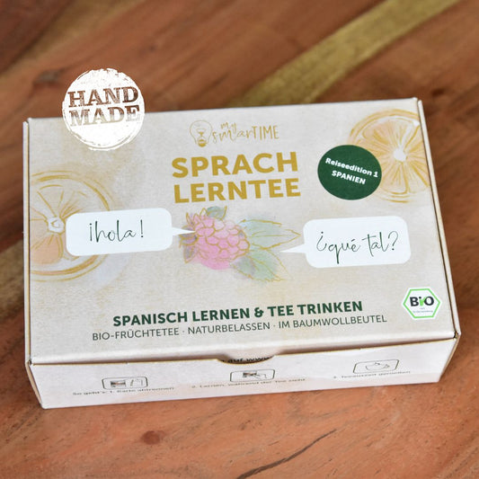 SPRACHLERNTEE: Reiseedition 1 - SPANIEN - Bio-Früchtetee*